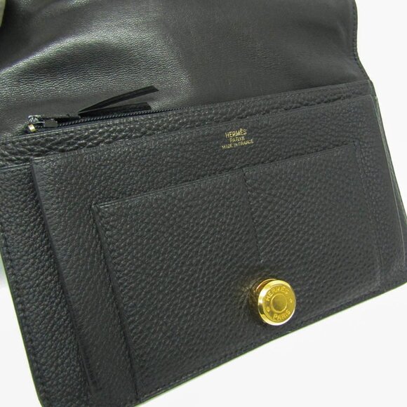 HERMES Black Leather Wallet - Picture 12 of 15